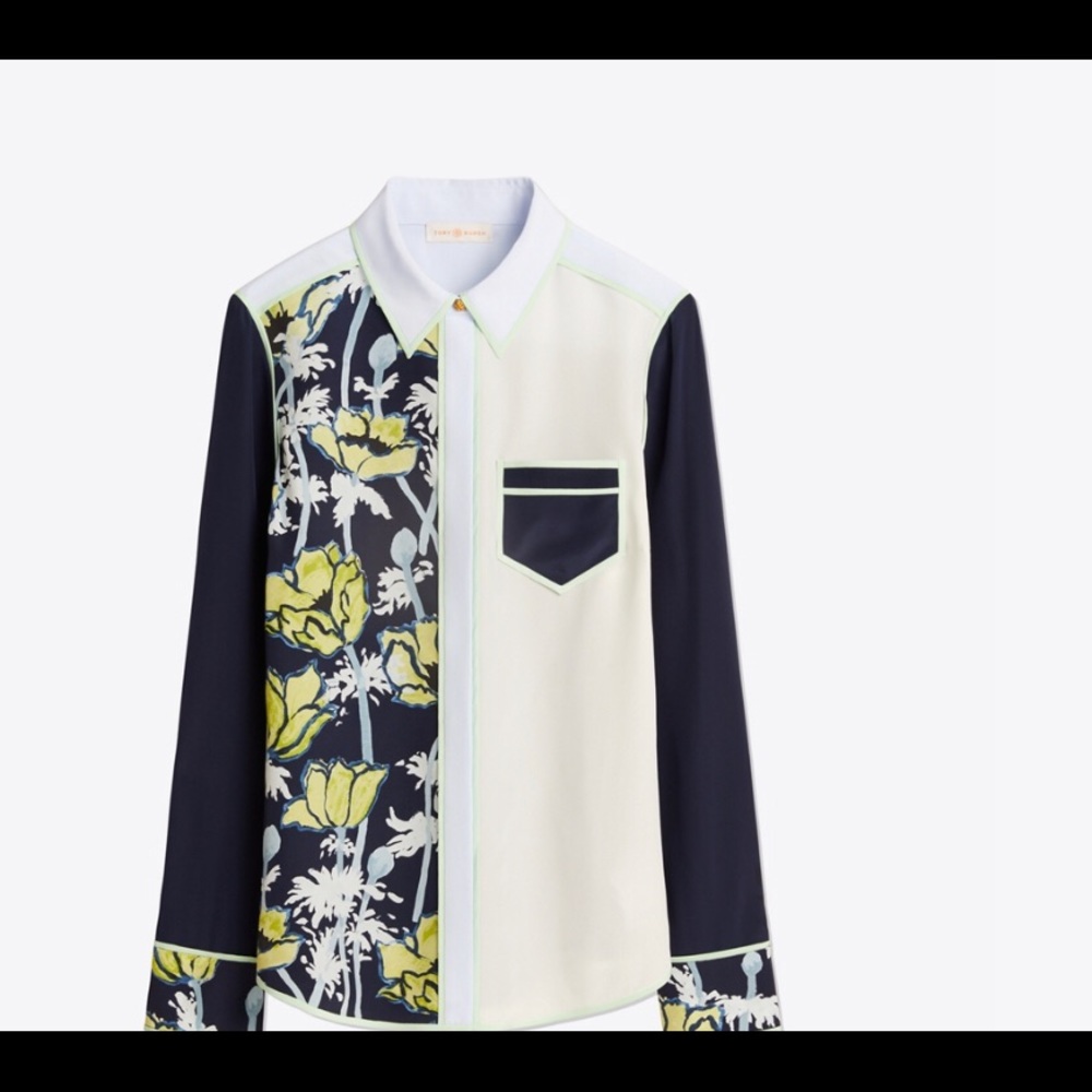 Tory Burch silk blouse, great for work or weekends